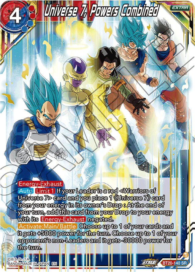 BT20-140 - Universe 7, Powers Combined - Super Rare