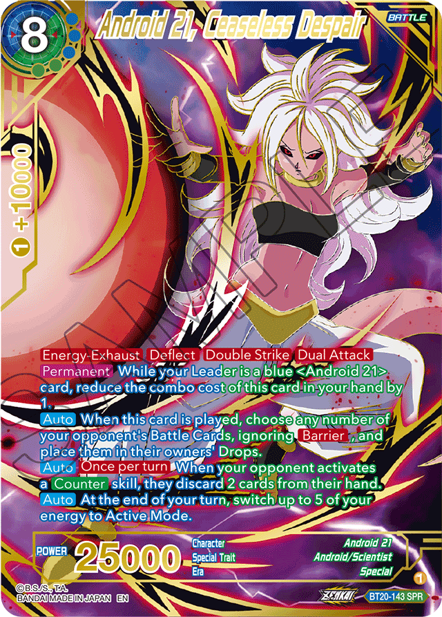 BT20-143 - Android 21, Ceaseless Despair - Special Rare