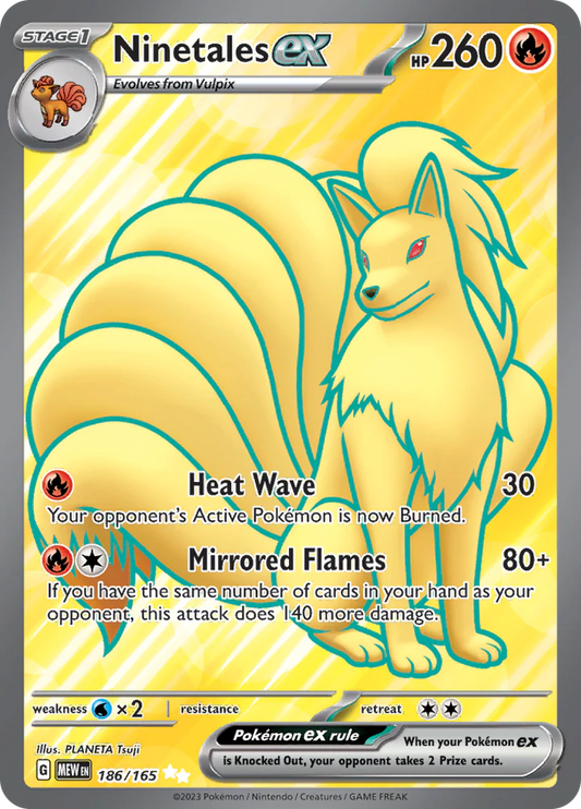 NINETALES EX (186/165) [SCARLET & VIOLET: 151]