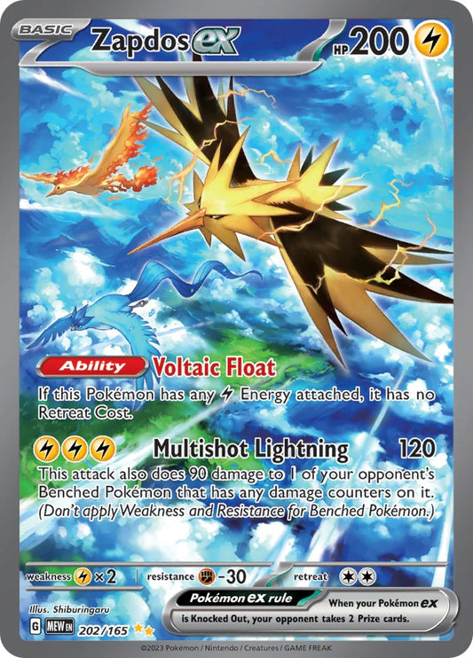 ZAPDOS EX (202/165) [SCARLET & VIOLET: 151]