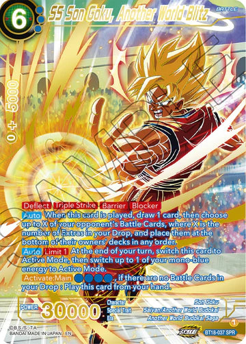 BT18-037 - SS Son Goku, Another World Blitz - Special Rare