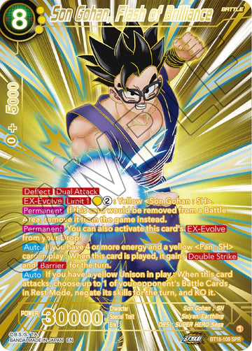 BT18-109 - Son Gohan, Flash of Brilliance - Special Rare