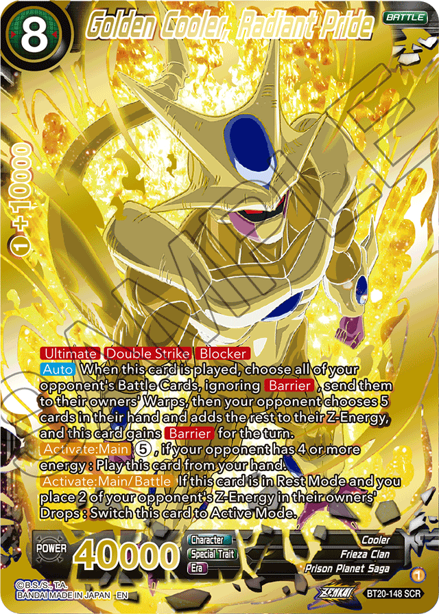 BT20-148 - Golden Cooler, Radiant Pride - Secret Rare