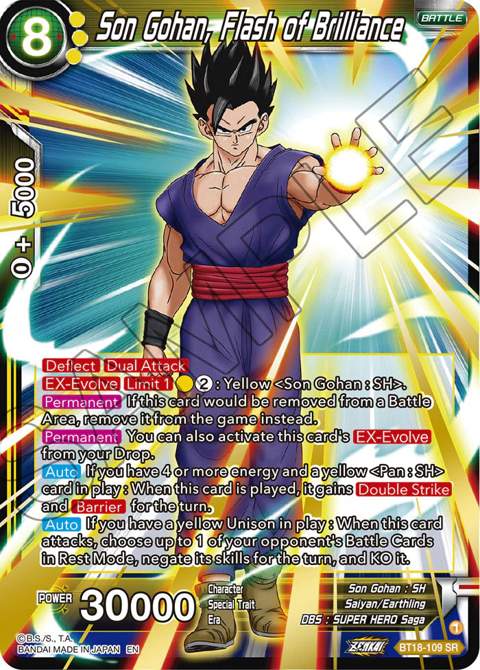 BT18-109 - Son Gohan, Flash of Brilliance - Super Rare