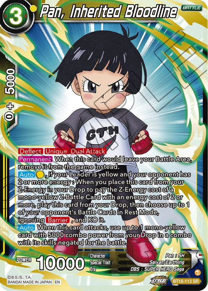 BT18-113 - Pan, Inherited Bloodline - Super Rare