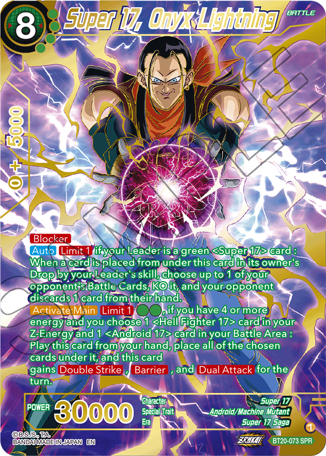 BT20-073 - Super 17, Onyx Lightning - Special Rare
