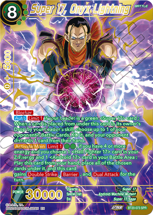 BT20-073 - Super 17, Onyx Lightning - Special Rare