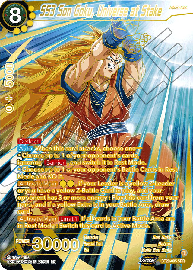 BT20-095 - SS3 Son Goku, Universe at Stake - Special Rare