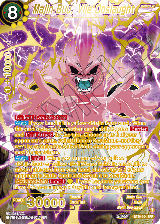 BT20-104 - Majin Buu, Vile Onslaught - Special Rare