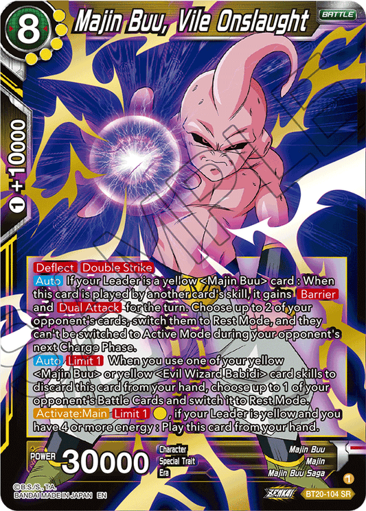 BT20-104 - Majin Buu, Vile Onslaught - Super Rare