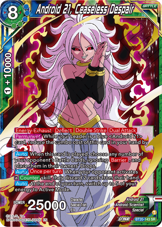 BT20-143 - Android 21, Ceaseless Despair - Super Rare