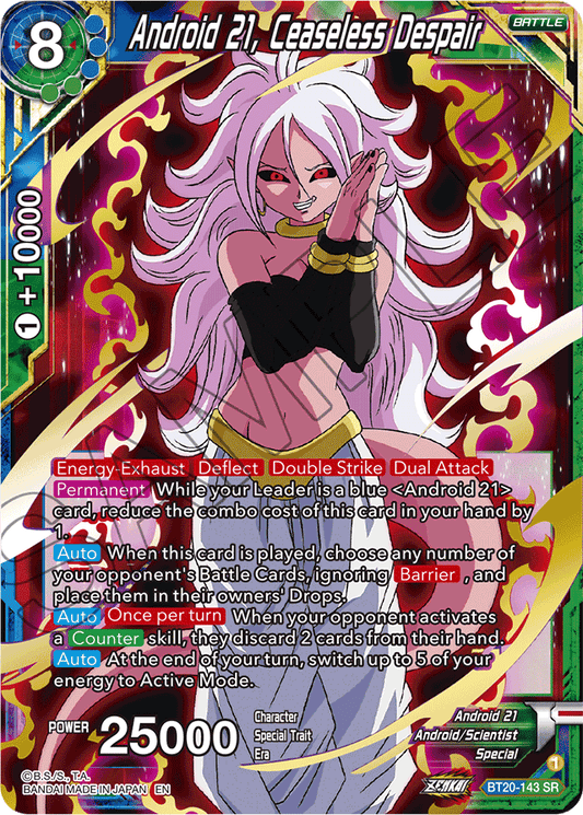 BT20-143 - Android 21, Ceaseless Despair - Super Rare